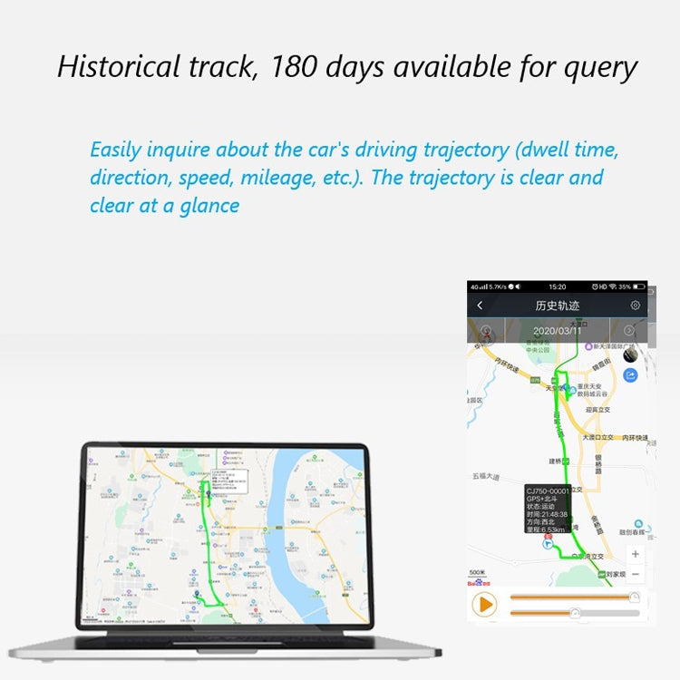 CJ750 Car OBD Interface Localizzatore GPS Beidou Double-Mode Tracker Dispositivo antifurto in miniatura, CJ750