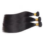 Parrucca per capelli lisci in fibra chimica da 3 pezzi da donna