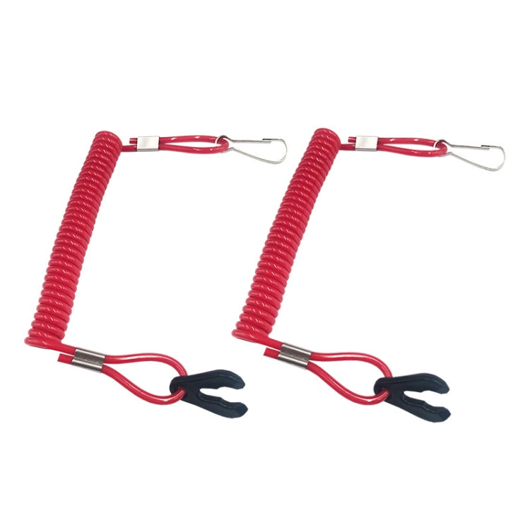 2 pezzi Corda di emergenza per interruttore esterno di emergenza per barca a motore con interruttore di sicurezza per nave universale, Out-Of-Fire Switch Safety Rope