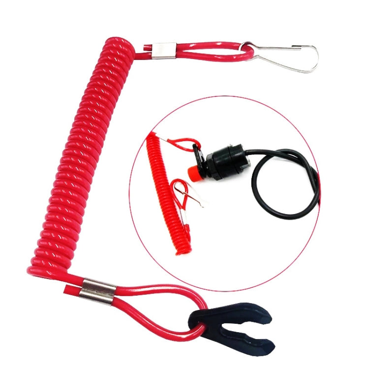 2 pezzi Corda di emergenza per interruttore esterno di emergenza per barca a motore con interruttore di sicurezza per nave universale, Out-Of-Fire Switch Safety Rope