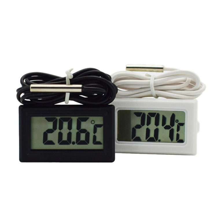 Termometro digitale per acquario da 2 pezzi Termometro di misurazione elettronico con sonda impermeabile, lunghezza della linea:, 1m (Black), 1m (White), 2m (Black), 2m (White), 5m (Black), 5m (White)