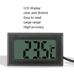 Termometro digitale per acquario da 2 pezzi Termometro di misurazione elettronico con sonda impermeabile, lunghezza della linea:, 1m (Black), 1m (White), 2m (Black), 2m (White), 5m (Black), 5m (White)
