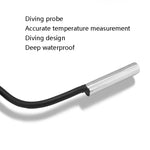Termometro digitale per acquario da 2 pezzi Termometro di misurazione elettronico con sonda impermeabile, lunghezza della linea:, 1m (Black), 1m (White), 2m (Black), 2m (White), 5m (Black), 5m (White)