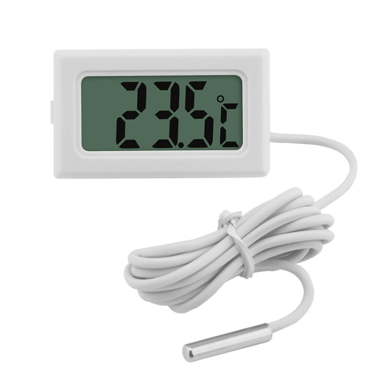 Termometro digitale per acquario da 2 pezzi Termometro di misurazione elettronico con sonda impermeabile, lunghezza della linea:, 1m (Black), 1m (White), 2m (Black), 2m (White), 5m (Black), 5m (White)