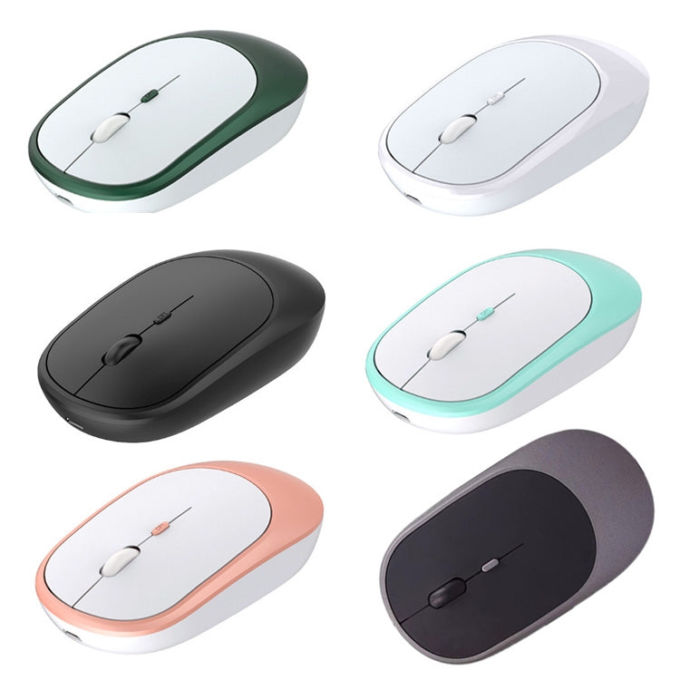 M030 4 Tasti 1600DPI Laptop Office Mute Mouse, Stile:, Wireless (Ink Green), Wireless (Blue), Wireless (Pink), Wireless (Gray), Wireless (White), Wireless (Black), Bluetooth (Ink Green), Bluetooth (Blue), Bluetooth (Pink), Bluetooth (Gray)�������������...