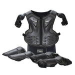 GHOST RACING Equipaggiamento protettivo per moto Sicurezza per bambini Gilet sportivo + Ginocchiere + Gomitiere Tuta protettiva