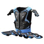 GHOST RACING Equipaggiamento protettivo per moto Sicurezza per bambini Gilet sportivo + Ginocchiere + Gomitiere Tuta protettiva