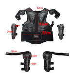 GHOST RACING Equipaggiamento protettivo per moto Sicurezza per bambini Gilet sportivo + Ginocchiere + Gomitiere Tuta protettiva