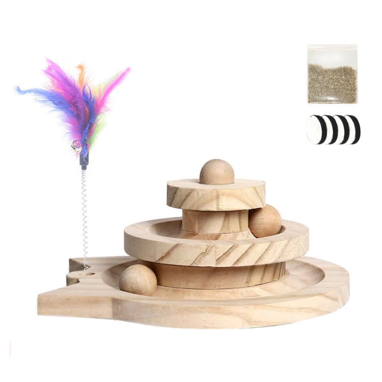 MZP01 Giradischi in legno massello Cat Toys Tiragraffi per gatti divertenti durevoli, specifica:, Double-layer Small, Three-layer Large, Two-layer Scratching Post, Mint Balls 2-layer Turntable, Mint Balls 3-layer Turntable, Mint Balls Pillar Turntable ...
