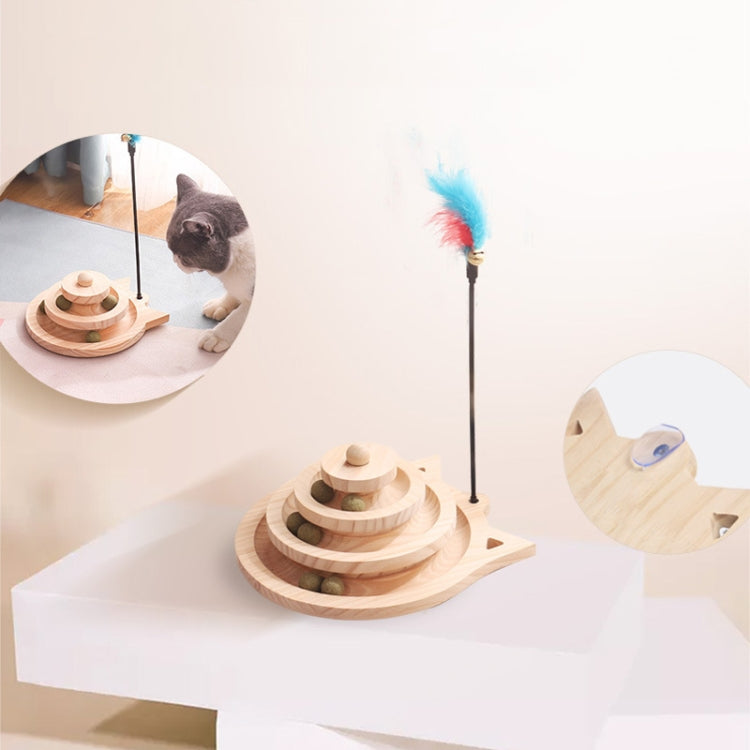 MZP01 Giradischi in legno massello Cat Toys Tiragraffi per gatti divertenti durevoli, specifica:, Double-layer Small, Three-layer Large, Two-layer Scratching Post, Mint Balls 2-layer Turntable, Mint Balls 3-layer Turntable, Mint Balls Pillar Turntable ...