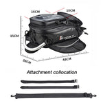 GHOST RACING GR-YXB08 Borsa da moto Touch Navigation Pacchetto serbatoio carburante Marsupio antipolvere