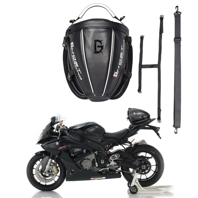 GHOST RACING GR-CWB04 Borsa da equitazione per moto Borsa posteriore per locomotiva, Locomotive Back Bag