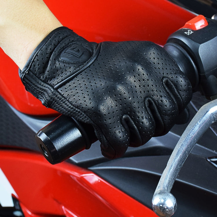 GHOST RACING GR-ST06 Touch Screen traspirante Guanti da moto in pelle da equitazione Guanti da locomotiva anticaduta, M, L, XL, XXL