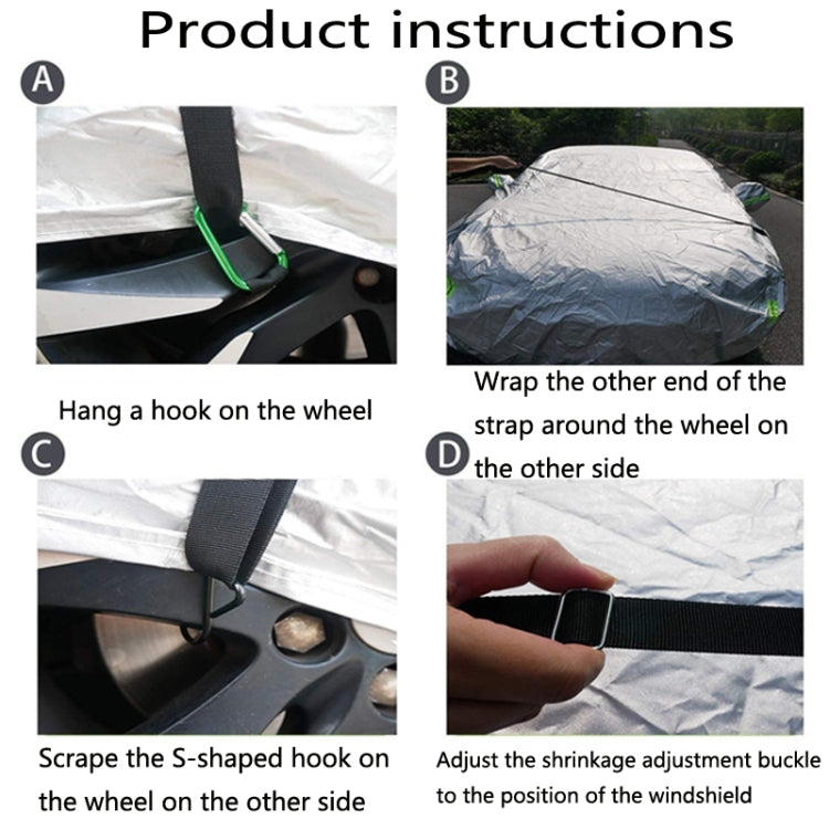 Giacca per auto Cintura antivento Indumento esterno Corda di fissaggio Anti-Forte Vento Ispessimento Cintura fissa per auto fissa regolabile, 2 PCS / Set