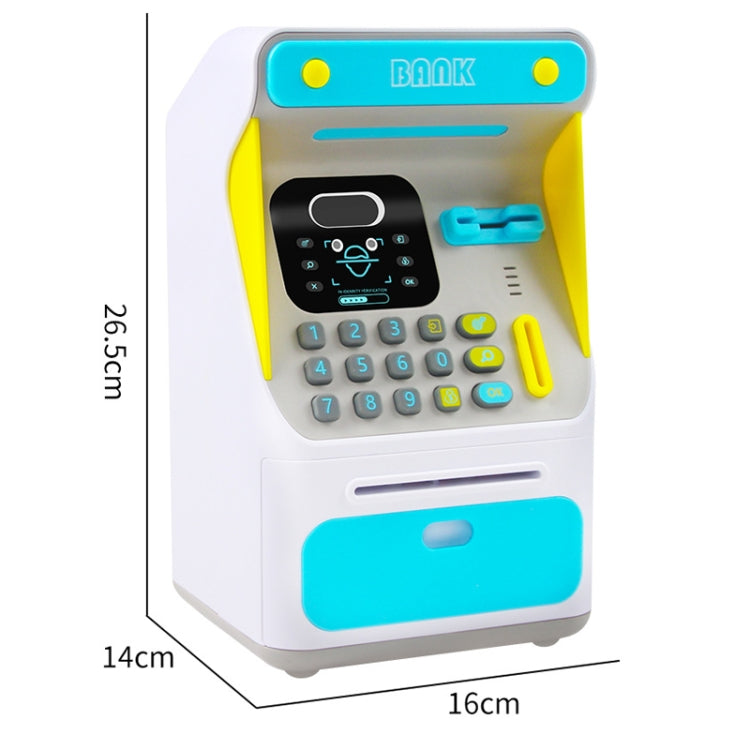 8010 Riconoscimento Facciale Simulato Bancomat Salvadanaio Salvadanaio Automatico Salvadanaio Sicuro Salvadanaio,Stile:, Pink, Blue, Rechargeable Version Pink, Rechargeable Version Blue