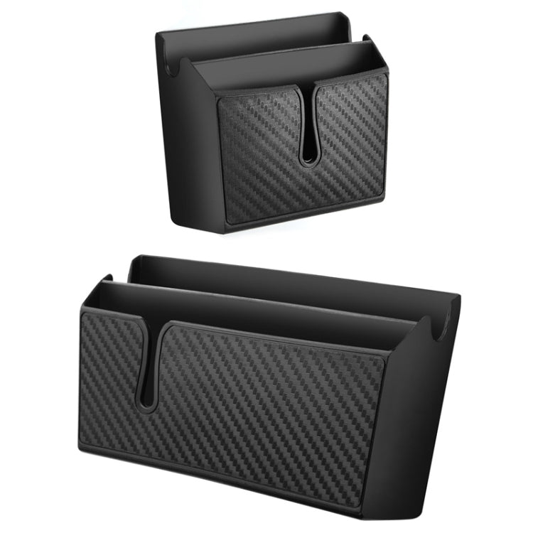 2 PCS DM-020 Custodia per cellulare adesiva per auto in fibra di carbonio, Small, Large