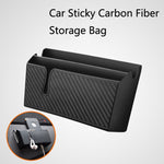 2 PCS DM-020 Custodia per cellulare adesiva per auto in fibra di carbonio, Small, Large