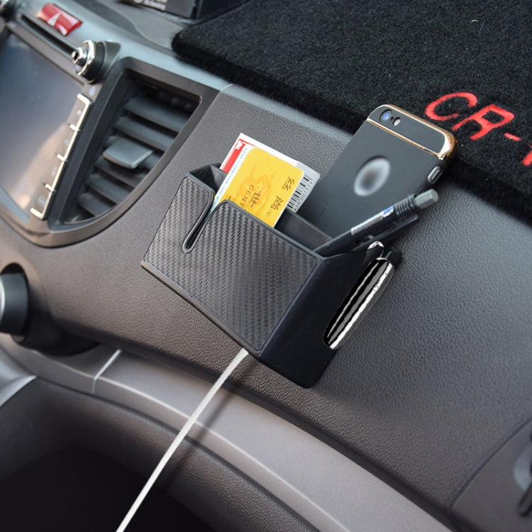 2 PCS DM-020 Custodia per cellulare adesiva per auto in fibra di carbonio, Small, Large