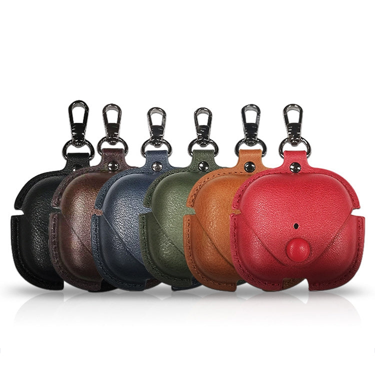 Custodia in pelle PU per AirPods 3 con fibbia metallica