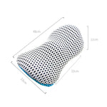 Forniture per auto Supporto lombare Memory Foam Schienale per auto Cuscino lombare Cuscino del sedile Cuscino lombare, 4D Grid Blue, 4D Grid Light Gray, 4D Grid Dark Gray, 4D Grid Black, Deep Gray+Light Gray, Blue+Light Gray, Green+Light Gray          ...