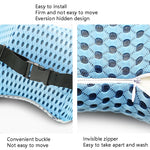 Forniture per auto Supporto lombare Memory Foam Schienale per auto Cuscino lombare Cuscino del sedile Cuscino lombare, 4D Grid Blue, 4D Grid Light Gray, 4D Grid Dark Gray, 4D Grid Black, Deep Gray+Light Gray, Blue+Light Gray, Green+Light Gray          ...