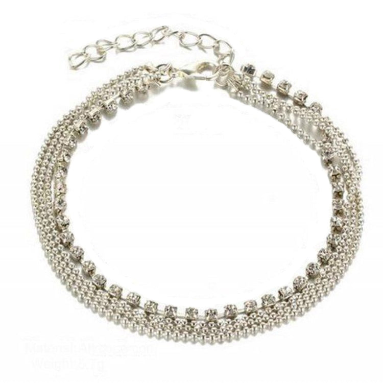 Cavigliera donna in acciaio inossidabile regolabile 28cm