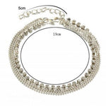 Cavigliera donna in acciaio inossidabile regolabile 28cm