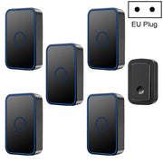 CACAZI A19 1 Per 5 campanello musicale wireless senza batteria, 1 For 5 US, 1 For 5 EU, 1 For 5 UK
