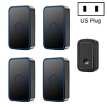 Campanello wireless CACAZI A19 senza batteria 1 per 4