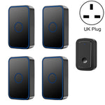 Campanello wireless CACAZI A19 senza batteria 1 per 4
