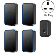 CACAZI A19 1 Per 4 campanelli musicali wireless senza batteria, 1 For 4 US, 1 For 4 EU, 1 For 4 UK