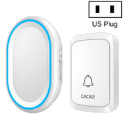 CACAZI A80 1 Per 1 campanello musicale wireless senza batteria, US Plug, EU Plug, UK Plug