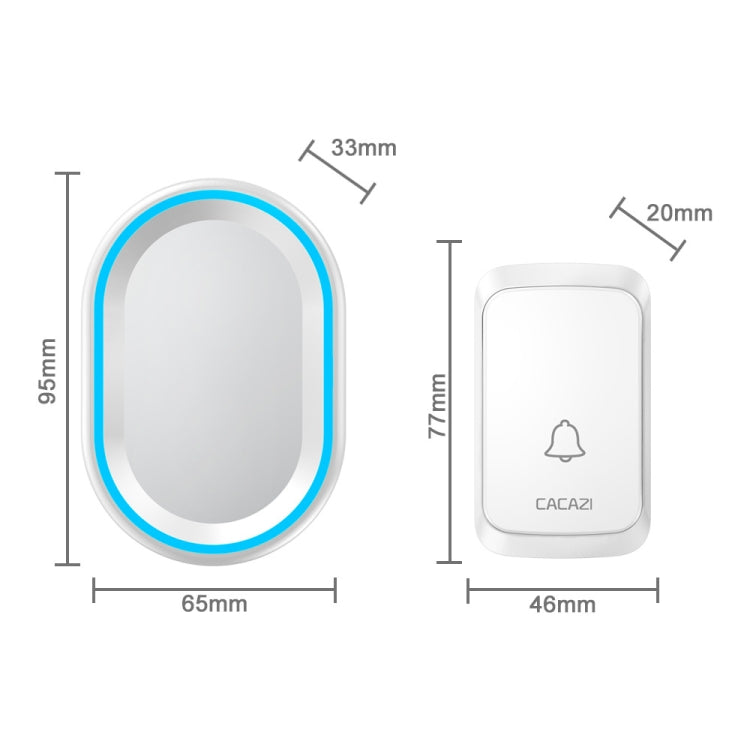 Campanello wireless CACAZI A80 senza batteria