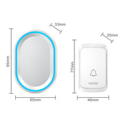 CACAZI A80 1 Per 1 campanello musicale wireless senza batteria, US Plug, EU Plug, UK Plug