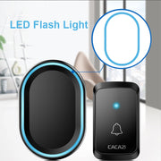CACAZI A80 1 Per 1 campanello musicale wireless senza batteria, US Plug, EU Plug, UK Plug