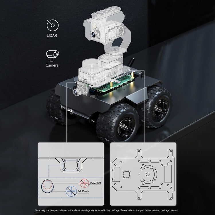 Waveshare WAVE ROVER Telaio robot mobile 4WD con ESP32