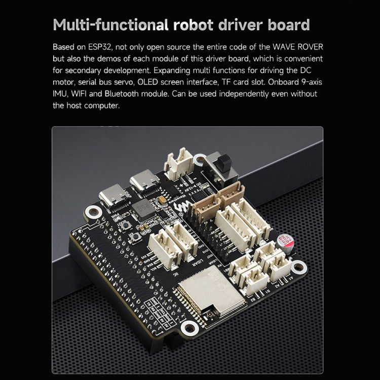 Waveshare WAVE ROVER Telaio robot mobile 4WD con ESP32