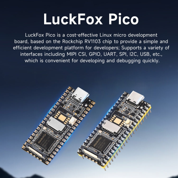 Scheda di sviluppo micro Linux RV1103 Cortex-A7 8x5 cm