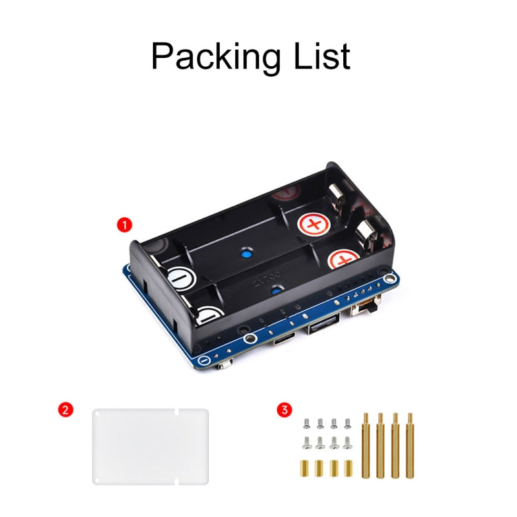 Waveshare UPS HAT per Raspberry Pi con connettore Pogo Pin
