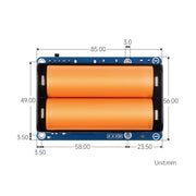 Waveshare 25567 per Raspberry Pi UPS HAT (D), connettore Pogo Pin, senza batteria