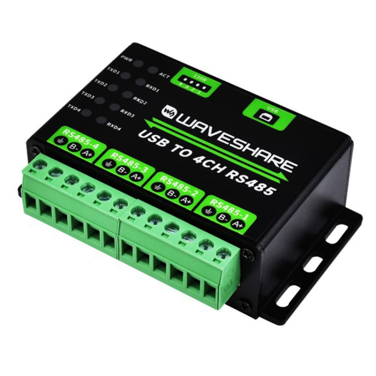 Convertitore industriale da USB a 4 canali RS485 Waveshare 25219, 25219