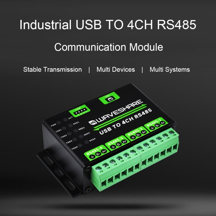 Convertitore USB a 4 canali RS485 Waveshare 25219