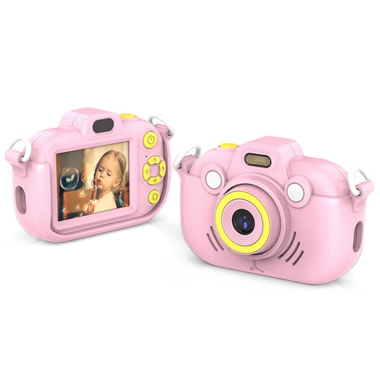 DC502 Fotocamera digitale per bambini con zoom 16X da 2,4 pollici e registrazione video 2,7K, Pink No Card, Yellow No Card, Blue No Card, Pink + 32G, Yellow + 32G, Blue + 32G