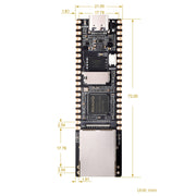 Scheda di sviluppo micro Linux Waveshare LuckFox Pico Plus RV1103, con porta Ethernet, with Header, without Header