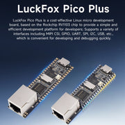 Scheda di sviluppo micro Linux Waveshare LuckFox Pico Plus RV1103, con porta Ethernet, with Header, without Header