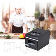 Xprinter XP-Q90EC 58mm Stampante termica portatile per scontrini Express List, USB Port, LAN Port, USB+Bluetooth