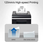 Xprinter XP-Q90EC 58mm Stampante termica portatile per scontrini Express List, USB Port, LAN Port, USB+Bluetooth