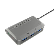 MB-103 USB 3.1 HUB drive-free a tre porte + scheda audio 7.1 Voice Changer Docking station ad alta velocità, lunghezza cavo: 1,2 m