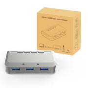MB-103 USB 3.1 HUB drive-free a tre porte + scheda audio 7.1 Voice Changer Docking station ad alta velocità, lunghezza cavo: 1,2 m