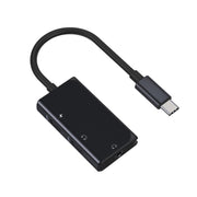 3 in 1 USB-C / Type-C maschio a 3,5 mm + PD 60 W femmina di ricarica e adattatore audio digitale